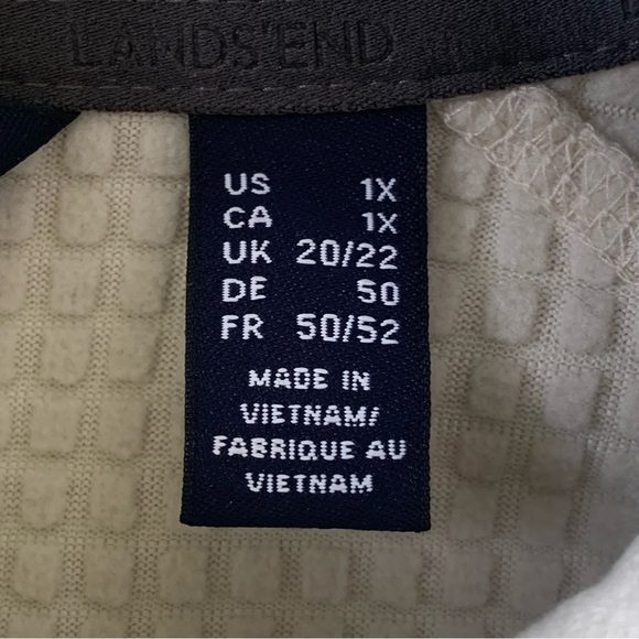 Lands' End Off White Textured Jacket Size 1X XL - Picture 3 of 6